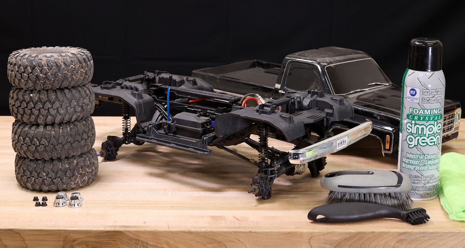 Remove the body and wheels