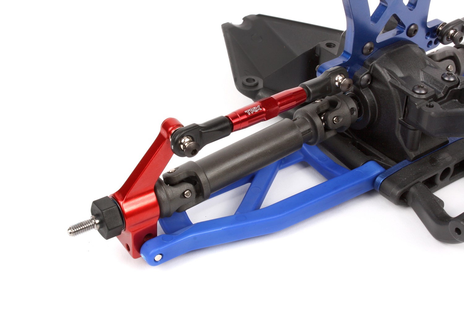 Cycle the shock shaft to remove all the oil