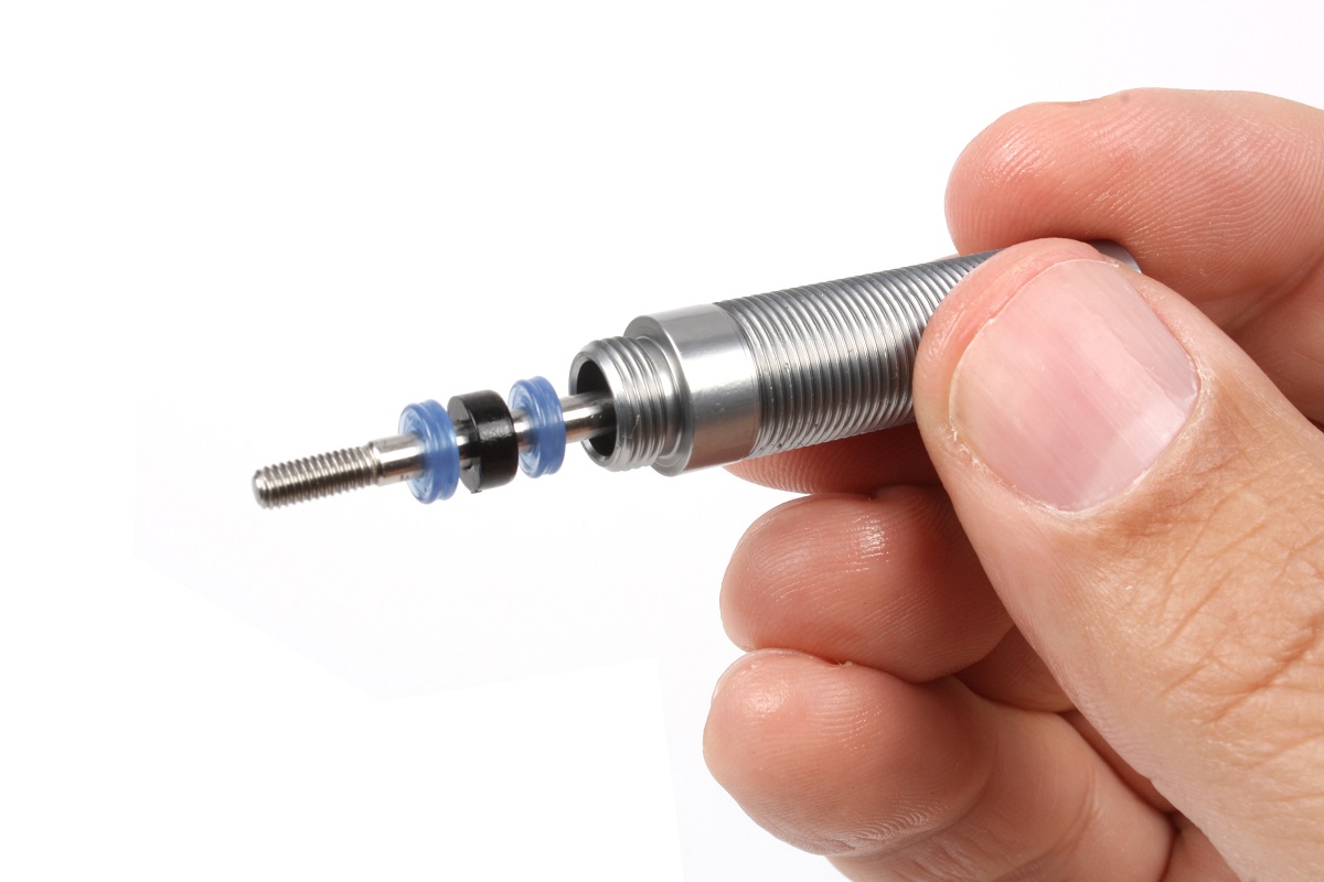Remove the seals and shaft guide