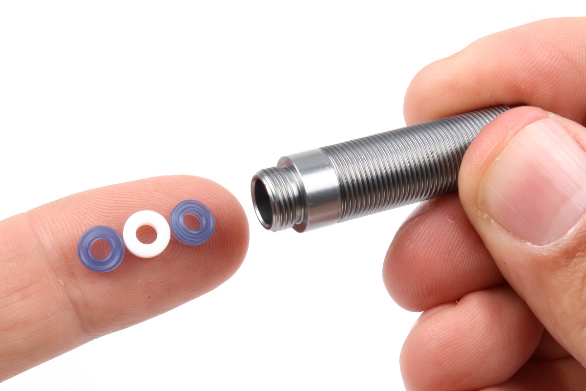 Install the new seals with a white spacer