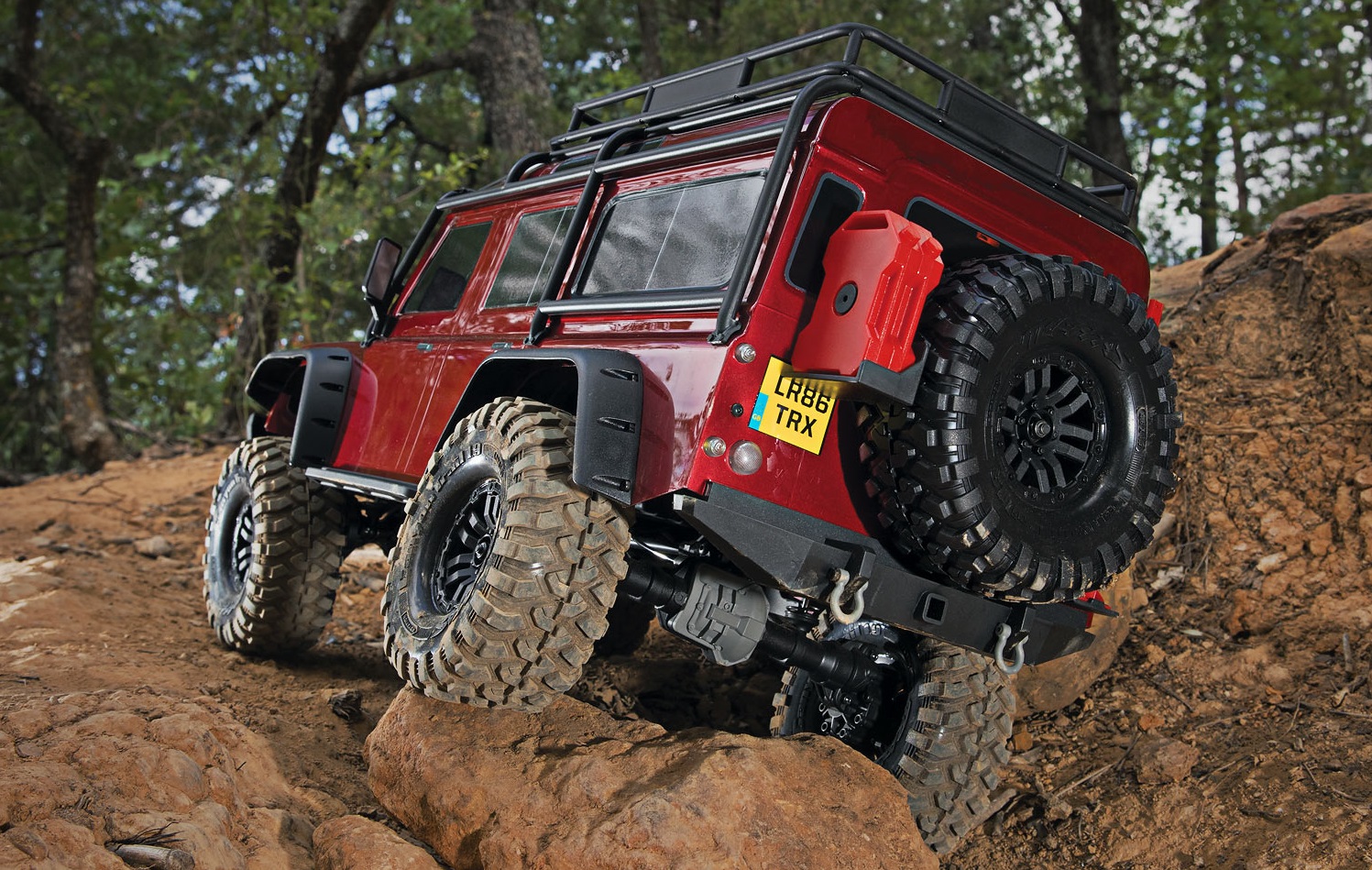 Red TRX-4 Defender