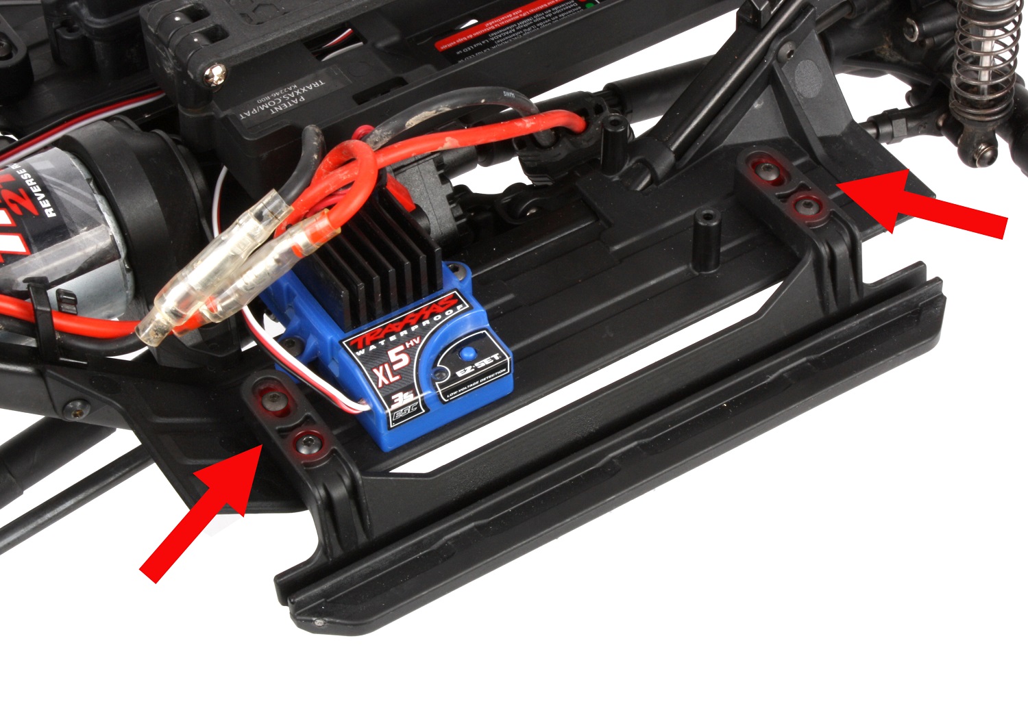 Remove the rock slider screws