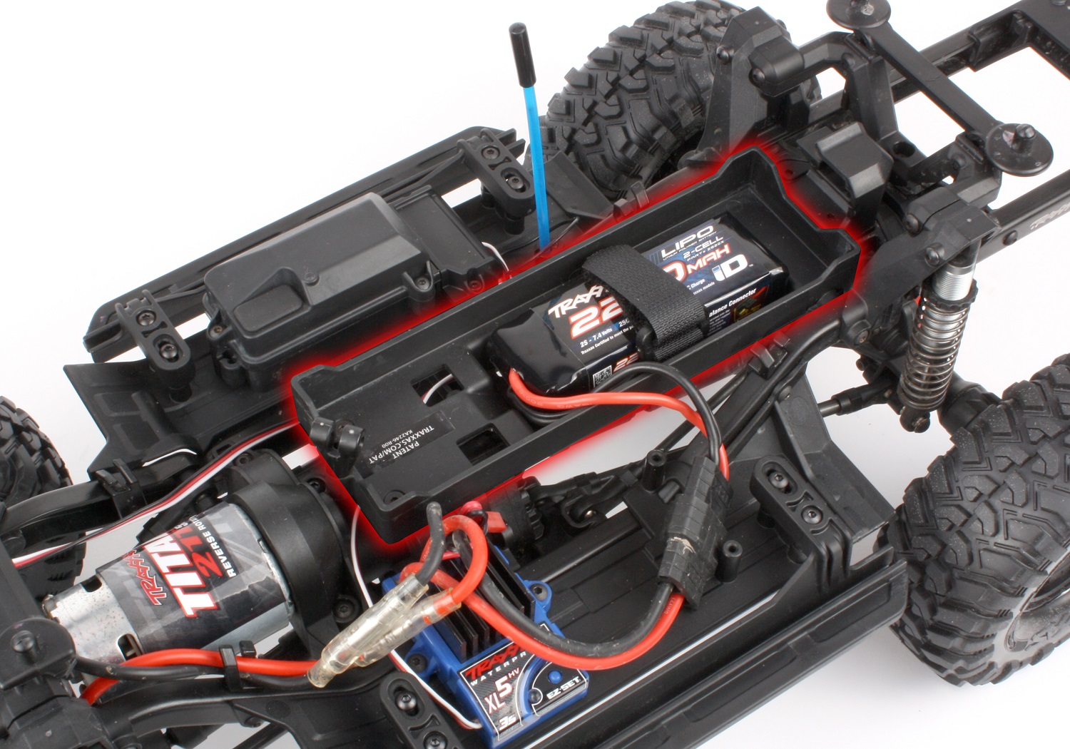 Mini battery installed