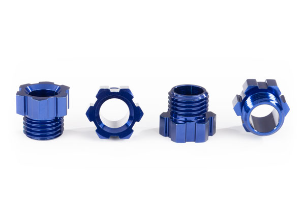 Blue Aluminum Stub Axle Nuts