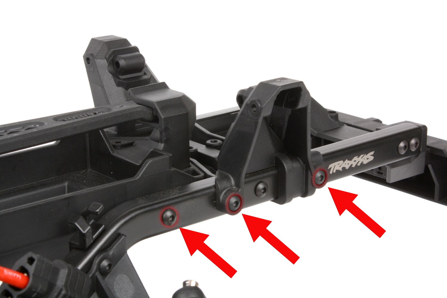 Remove the rear shock towers