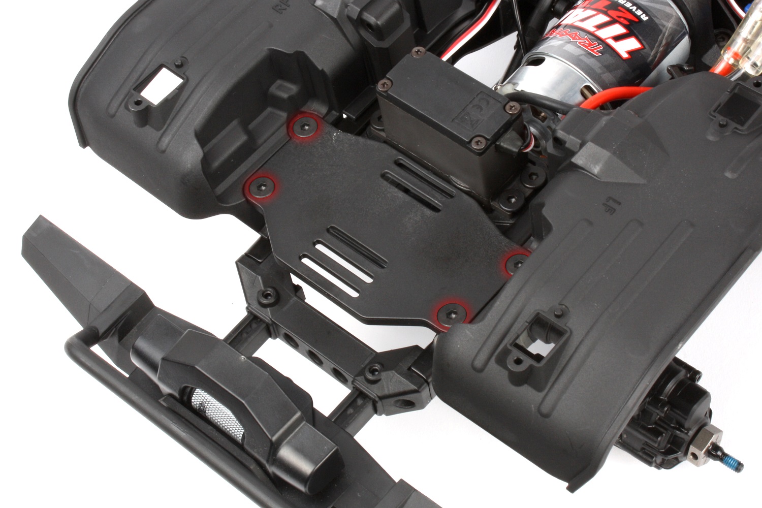 Install the battery tray