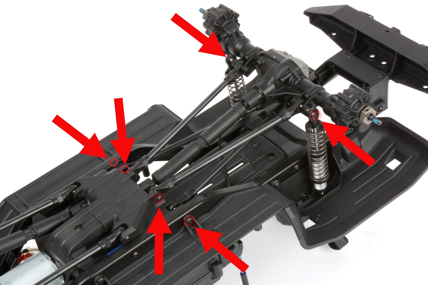 Remove the link screws