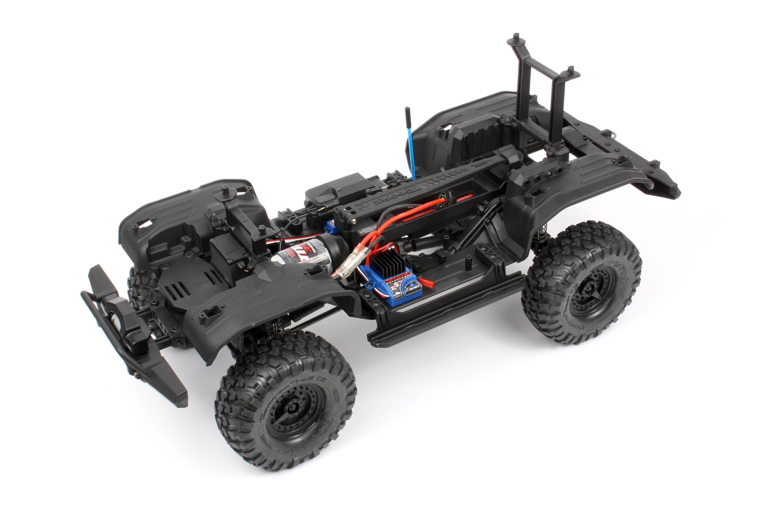 Reinstall the rock sliders and wheels