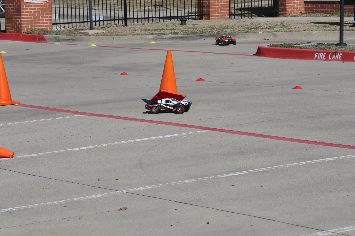 Slash hits cone