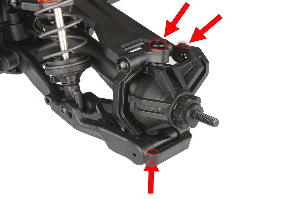 Unscrew the Steering Blocks