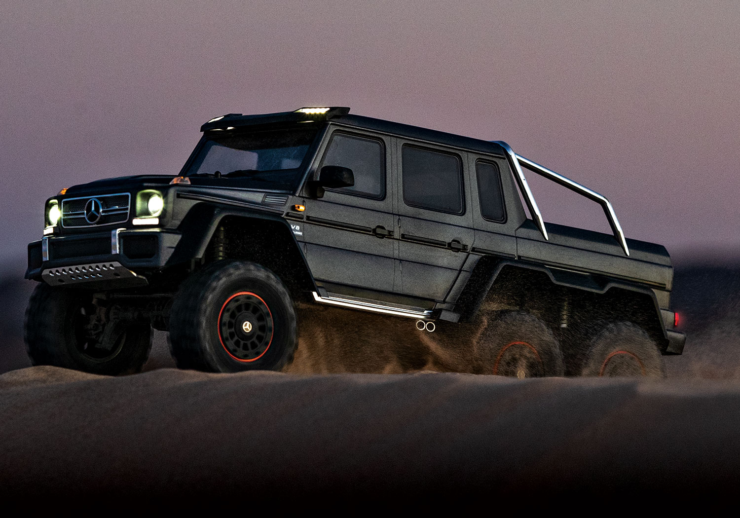 Traxxas TRX-6 with Mercedes-Benz G 63 AMG 6x6 Black