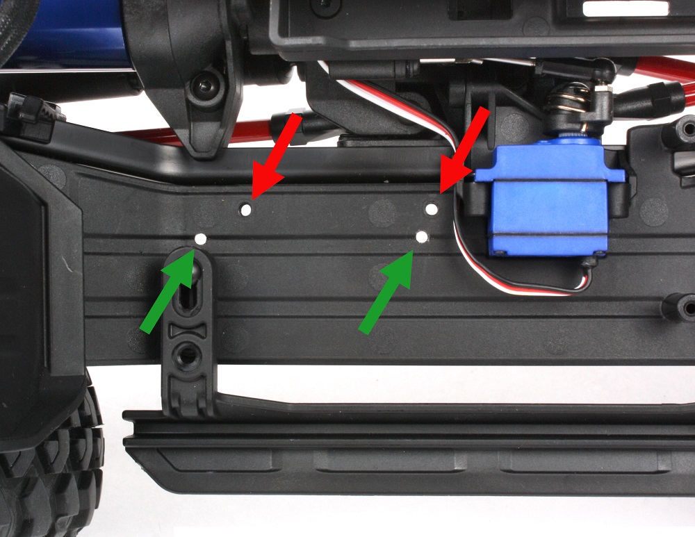Drill the new holes