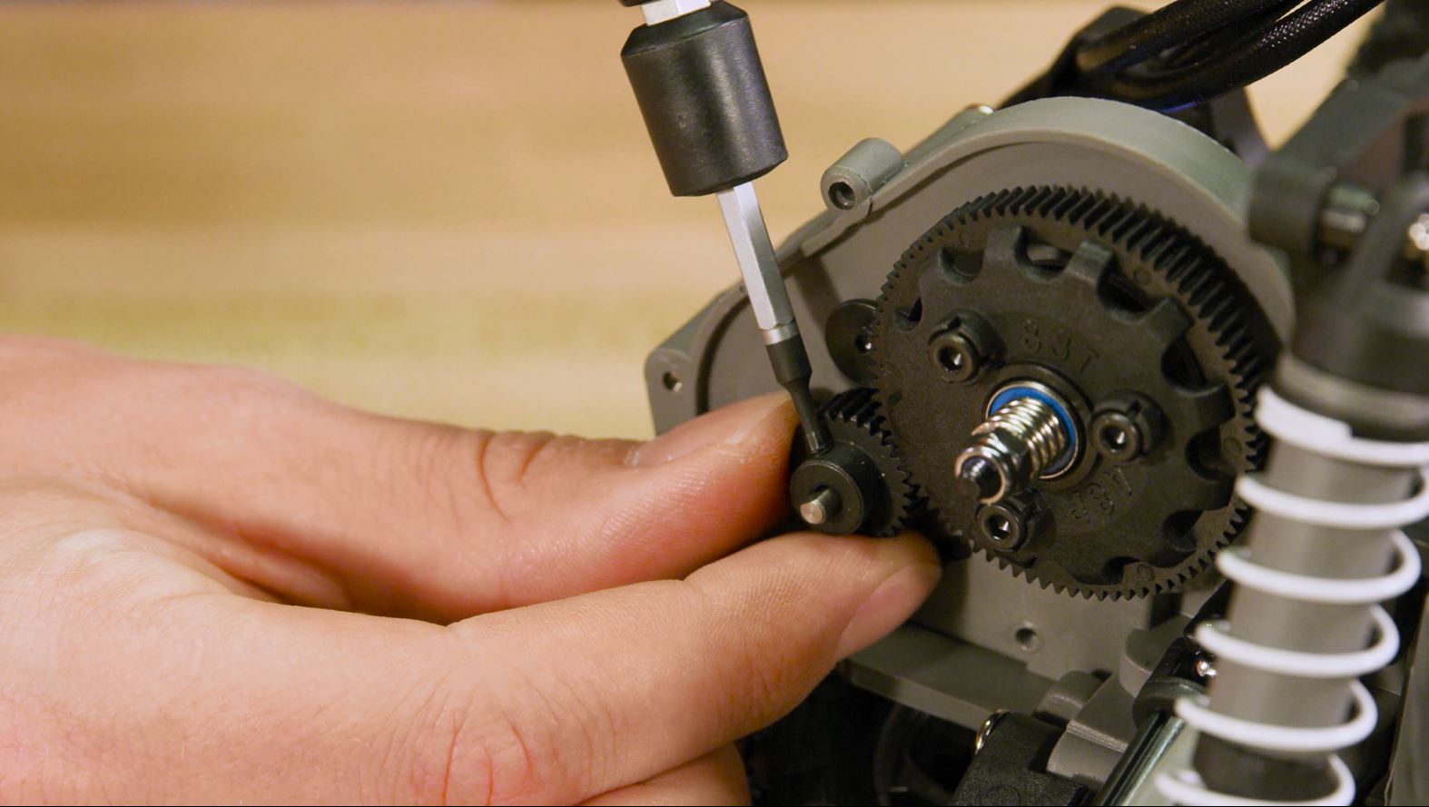 Install the new pinion gear