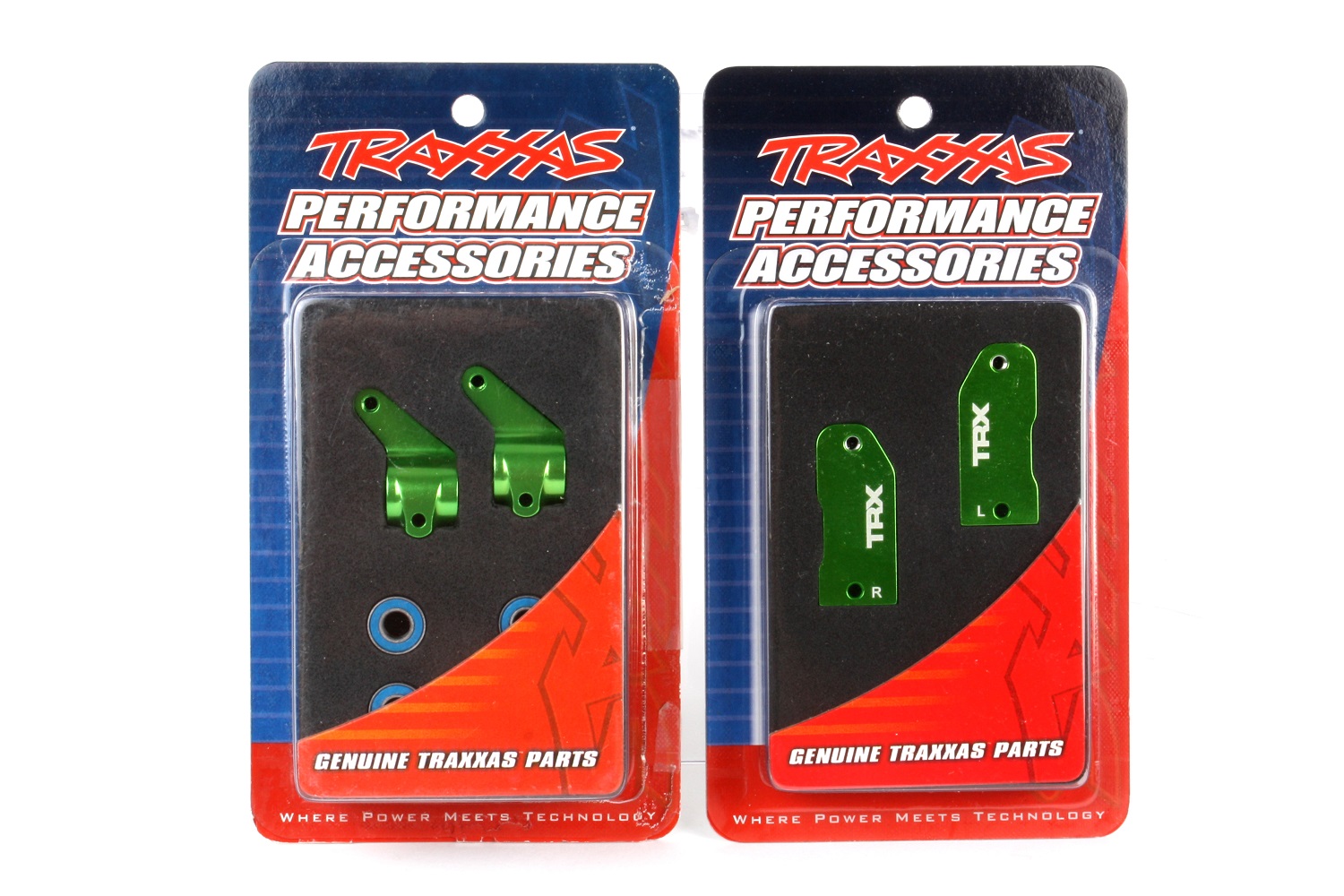 Green aluminum steering and caster blocks