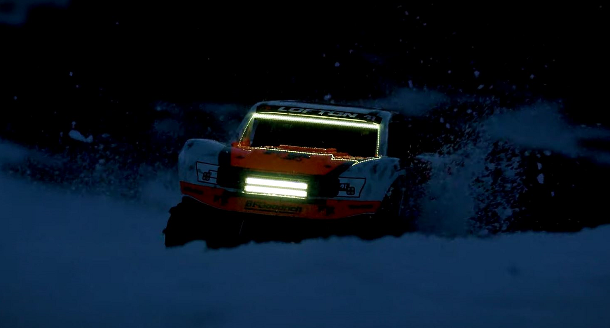 night snow session