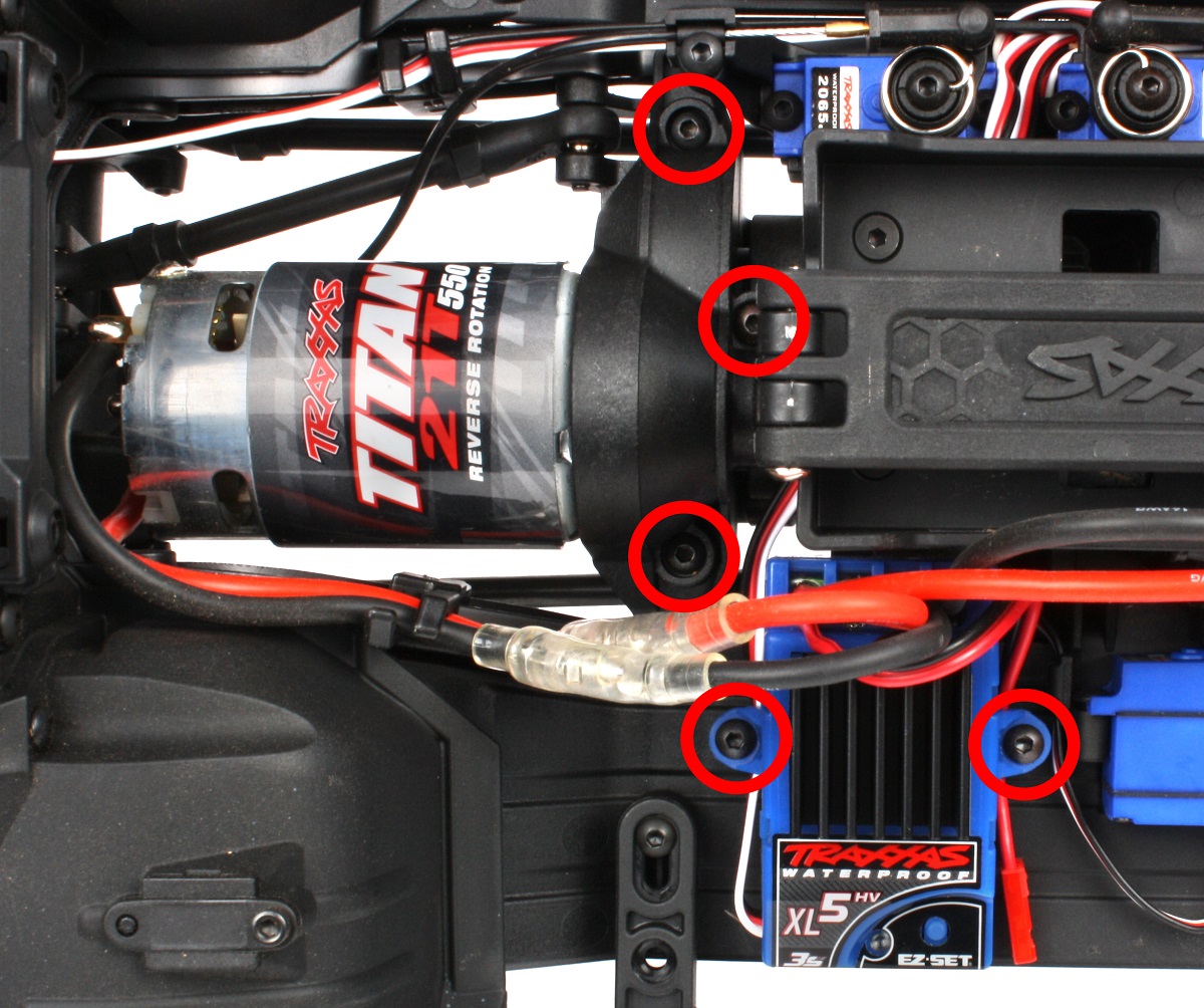 Remove the portal screws