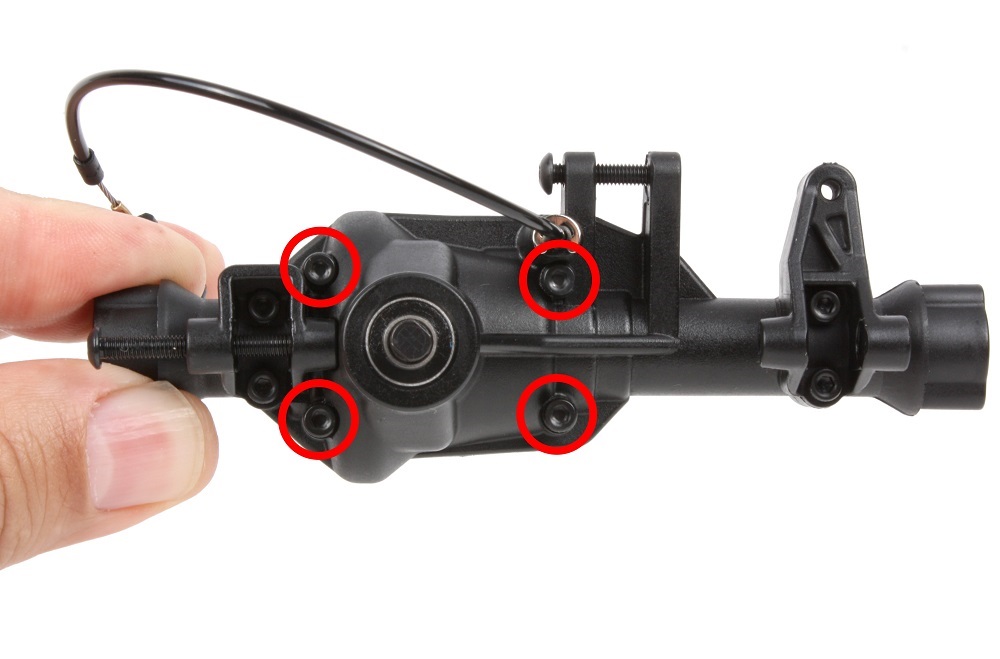 Remove the differential cover screws
