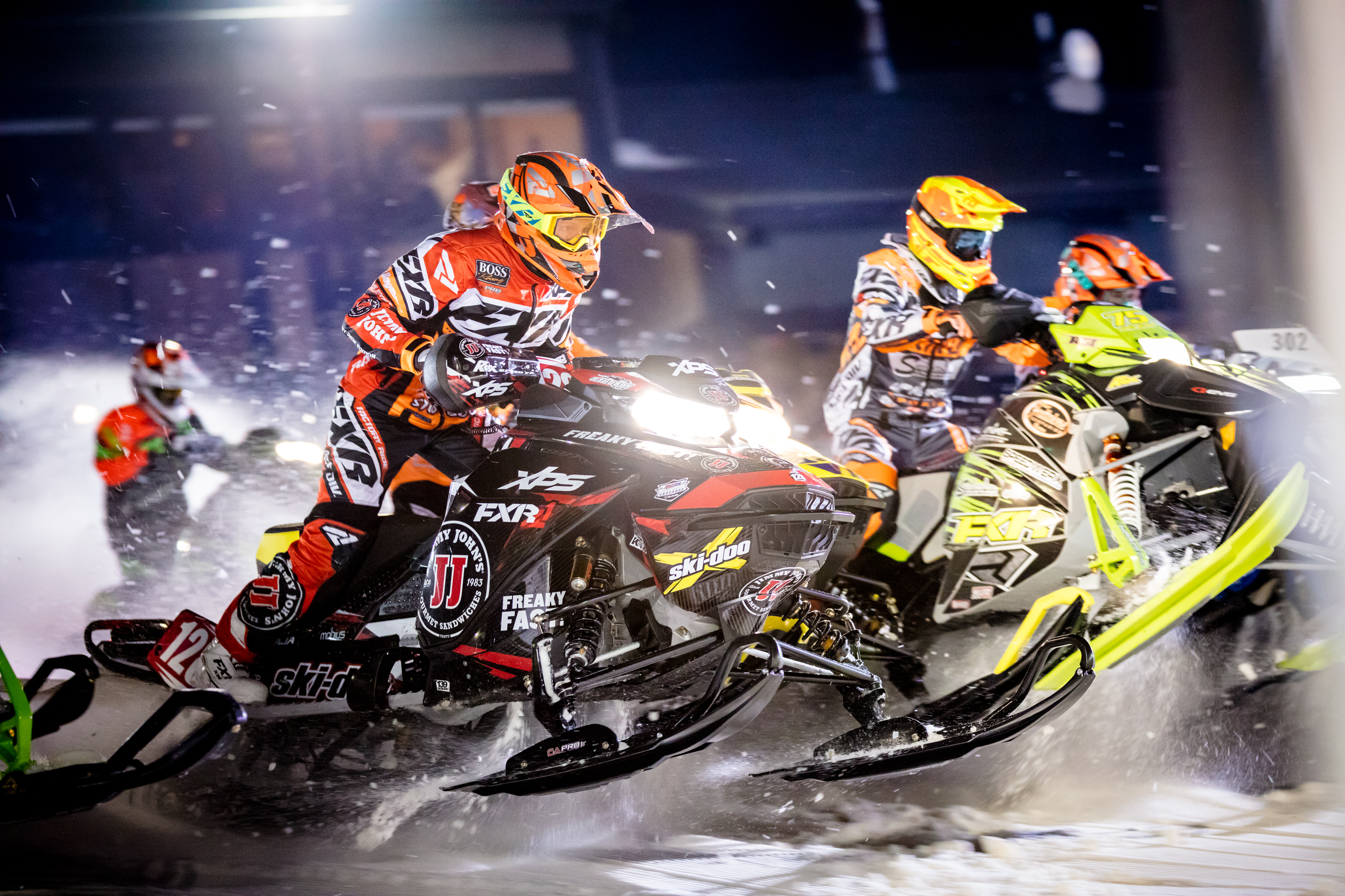 Snocross jumping Snocross jumping