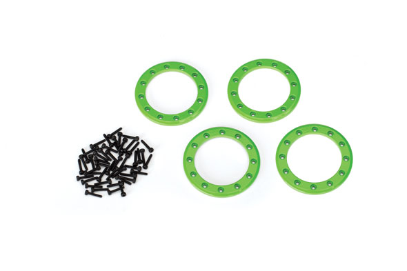 Green Aluminum Beadlock Rings (4)