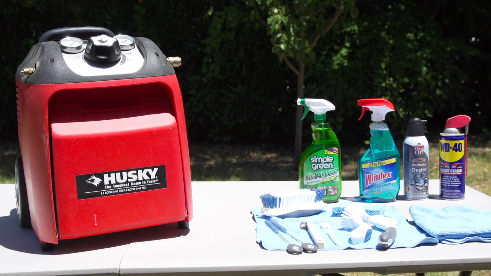Basic cleaning supplies