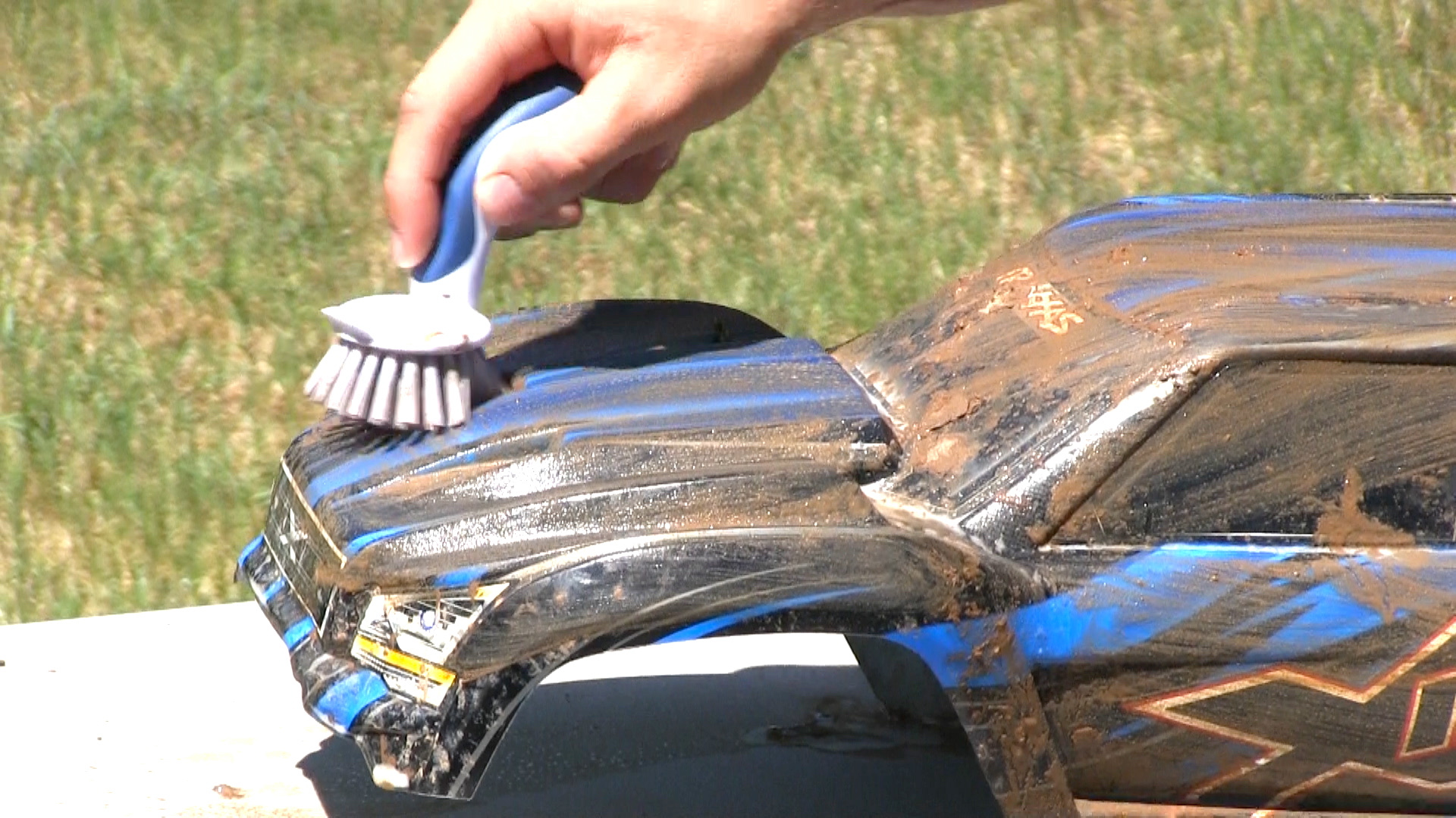 Scrub the body