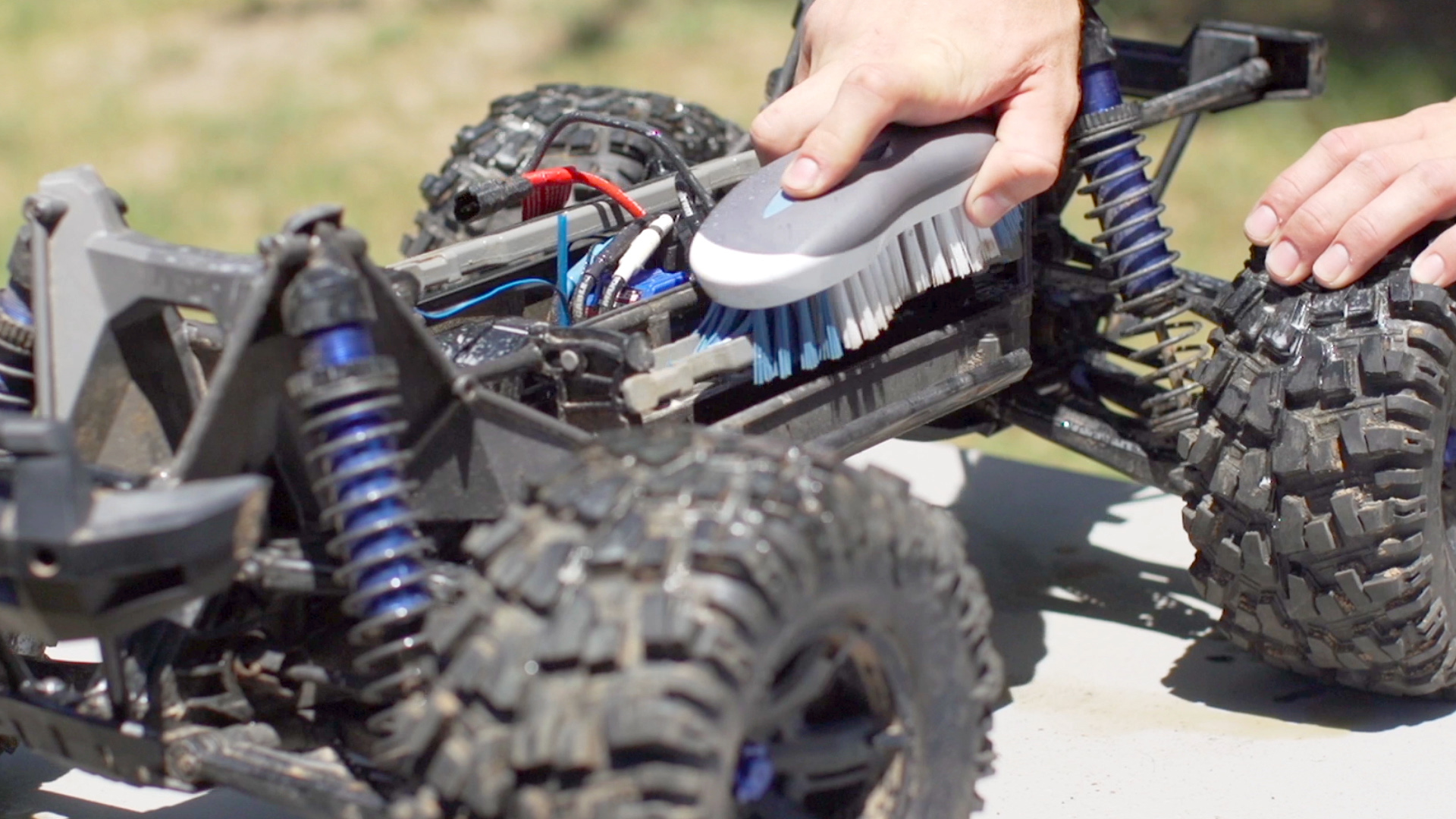 Scrub the chassis