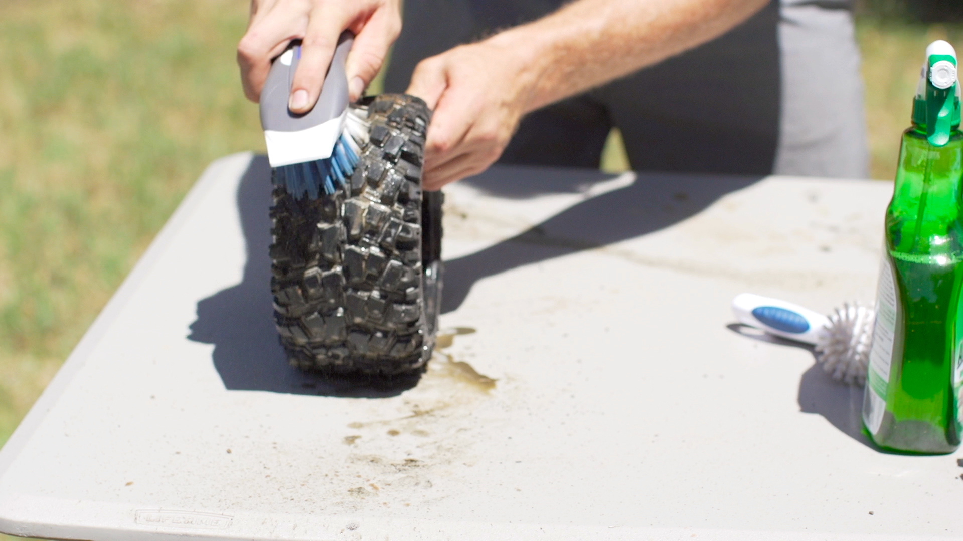 Clean the wheels