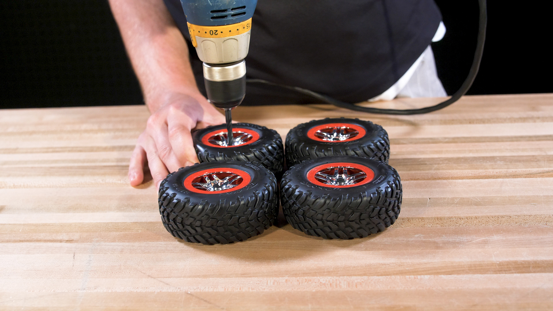 Drill out wheels