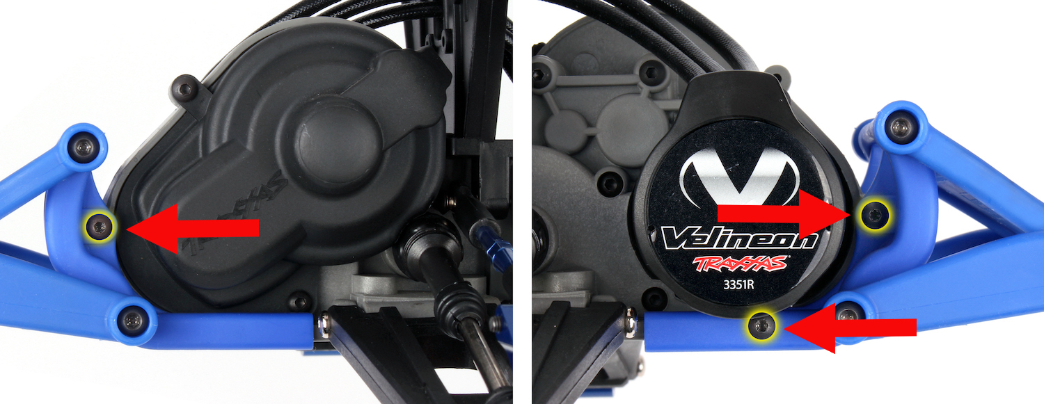 Remove the wheelie bar mount
