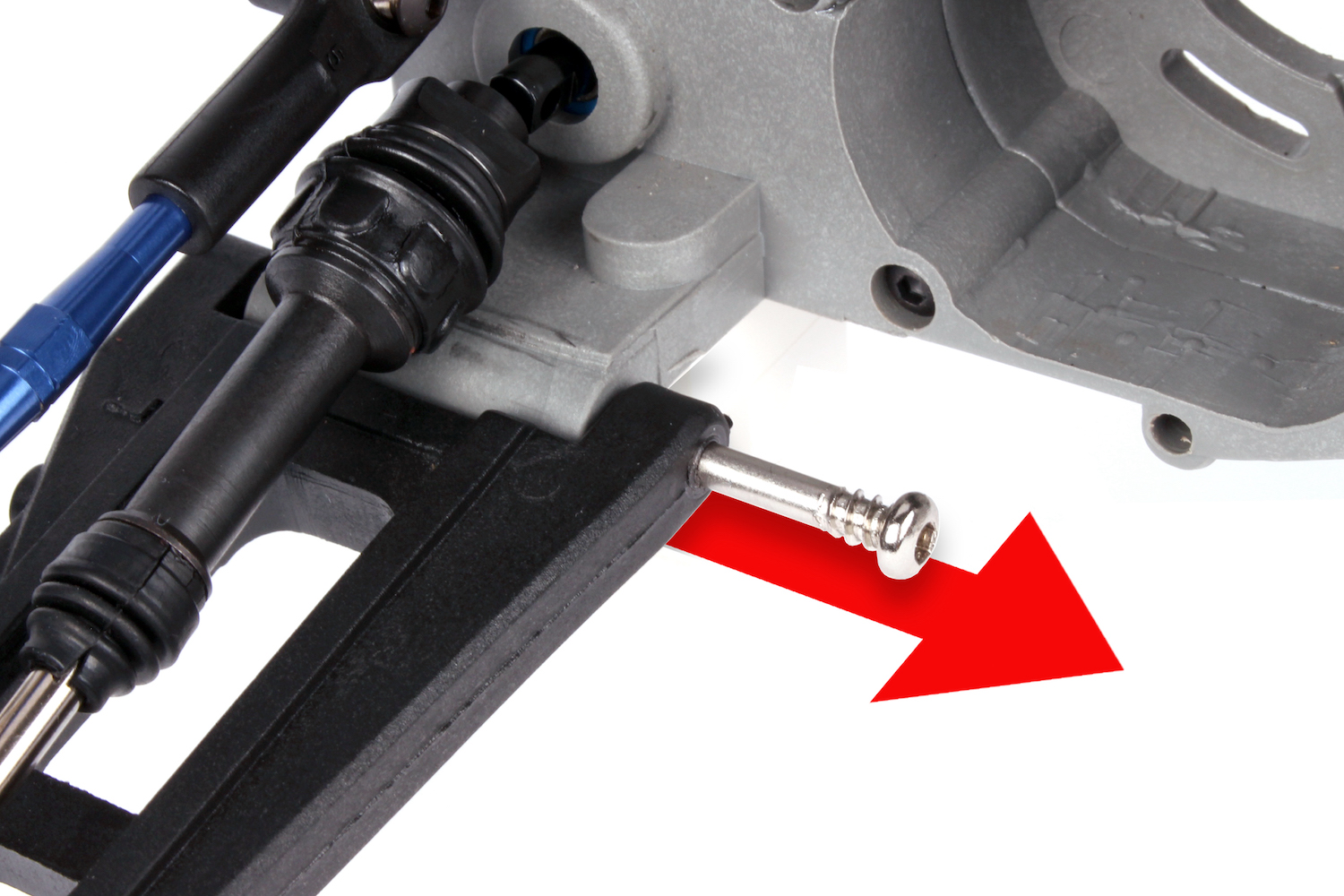 Remove the suspension pins
