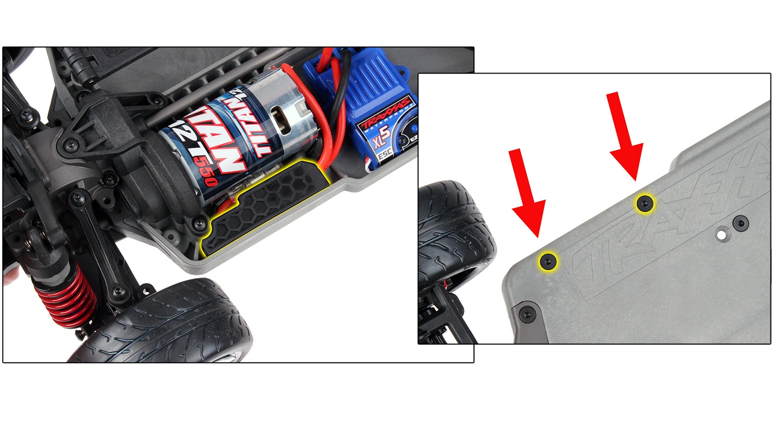 Remove the retainer screws