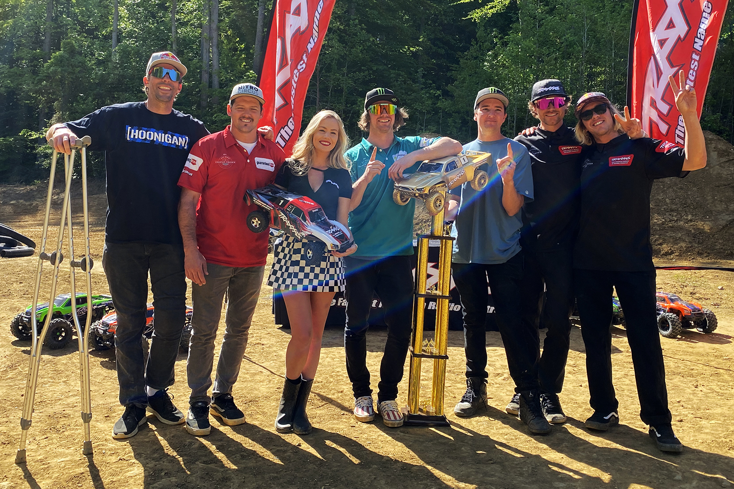 The whole Traxxas crew