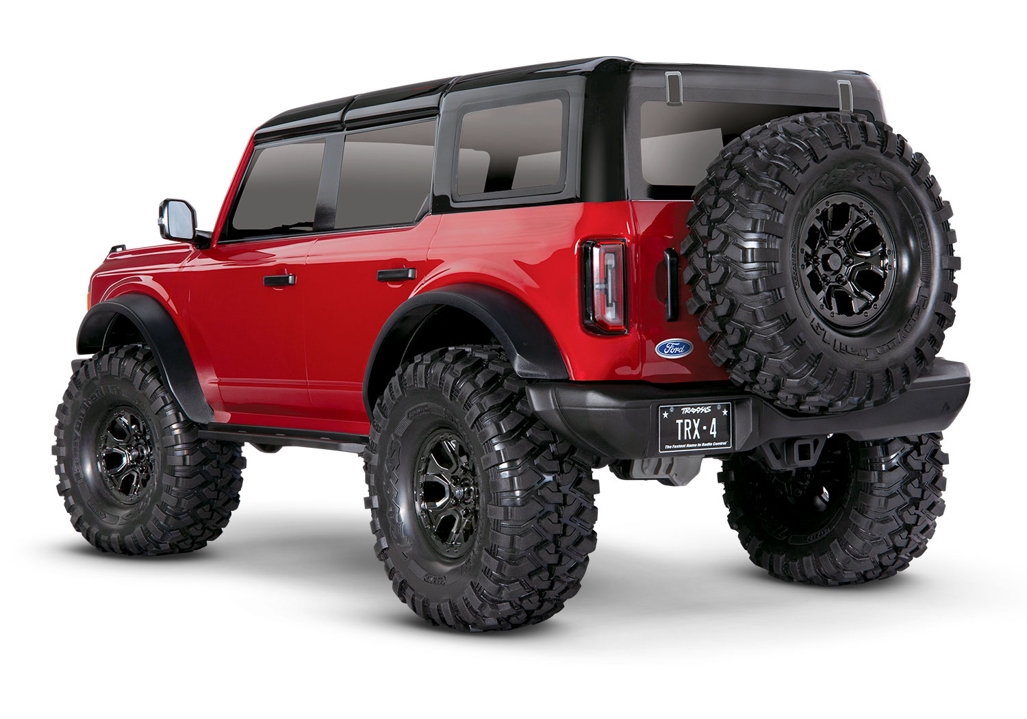 Red TRX-4 2021 Ford Bronco rear view