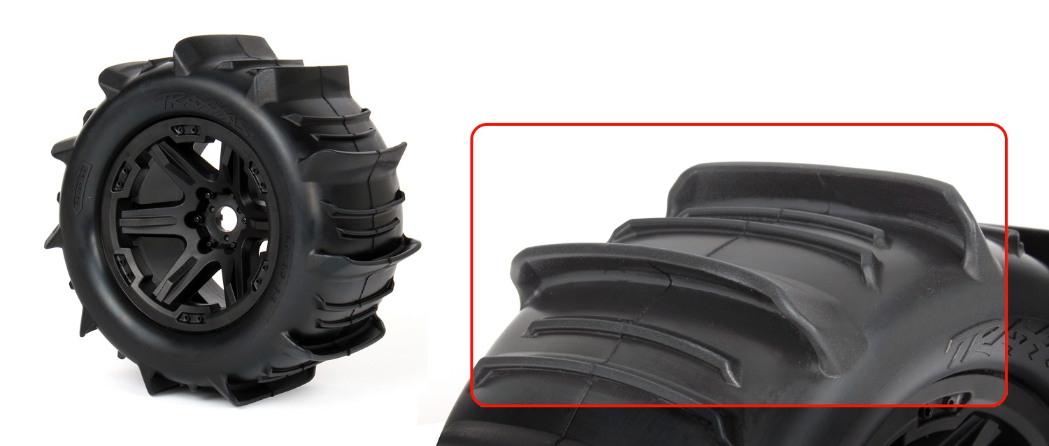 Paddle tire construction Paddle tire construction