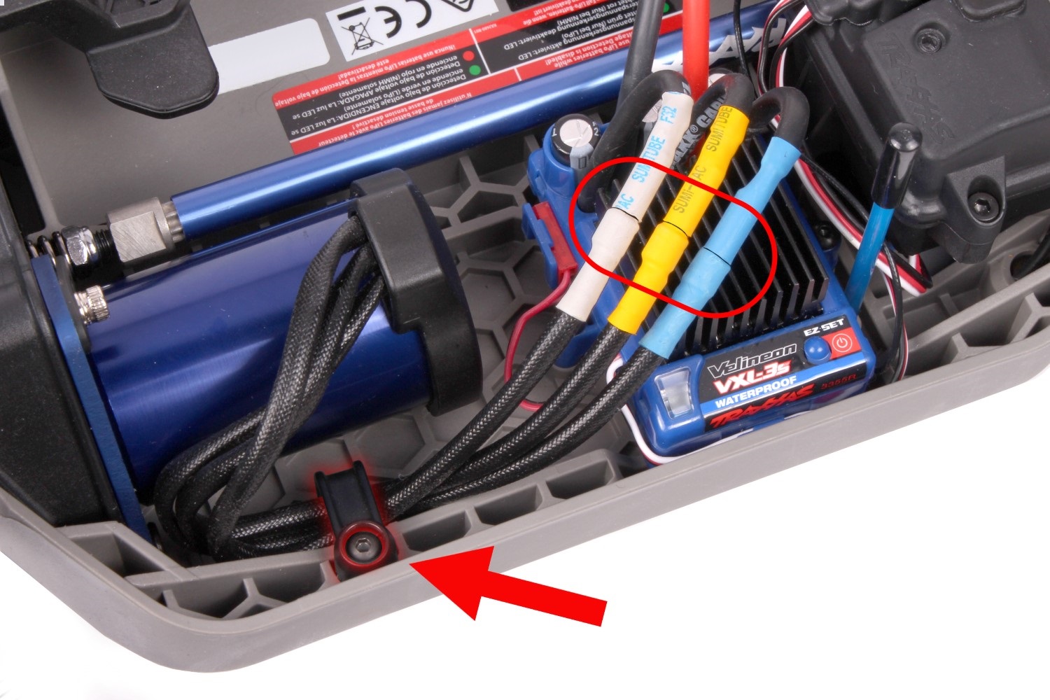 Disconnect the motor