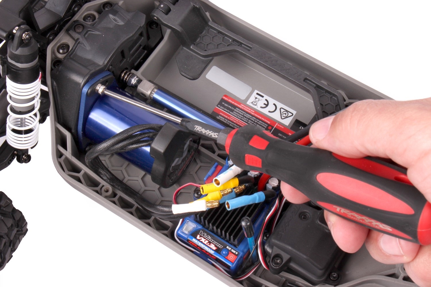 Unscrew the motor plate