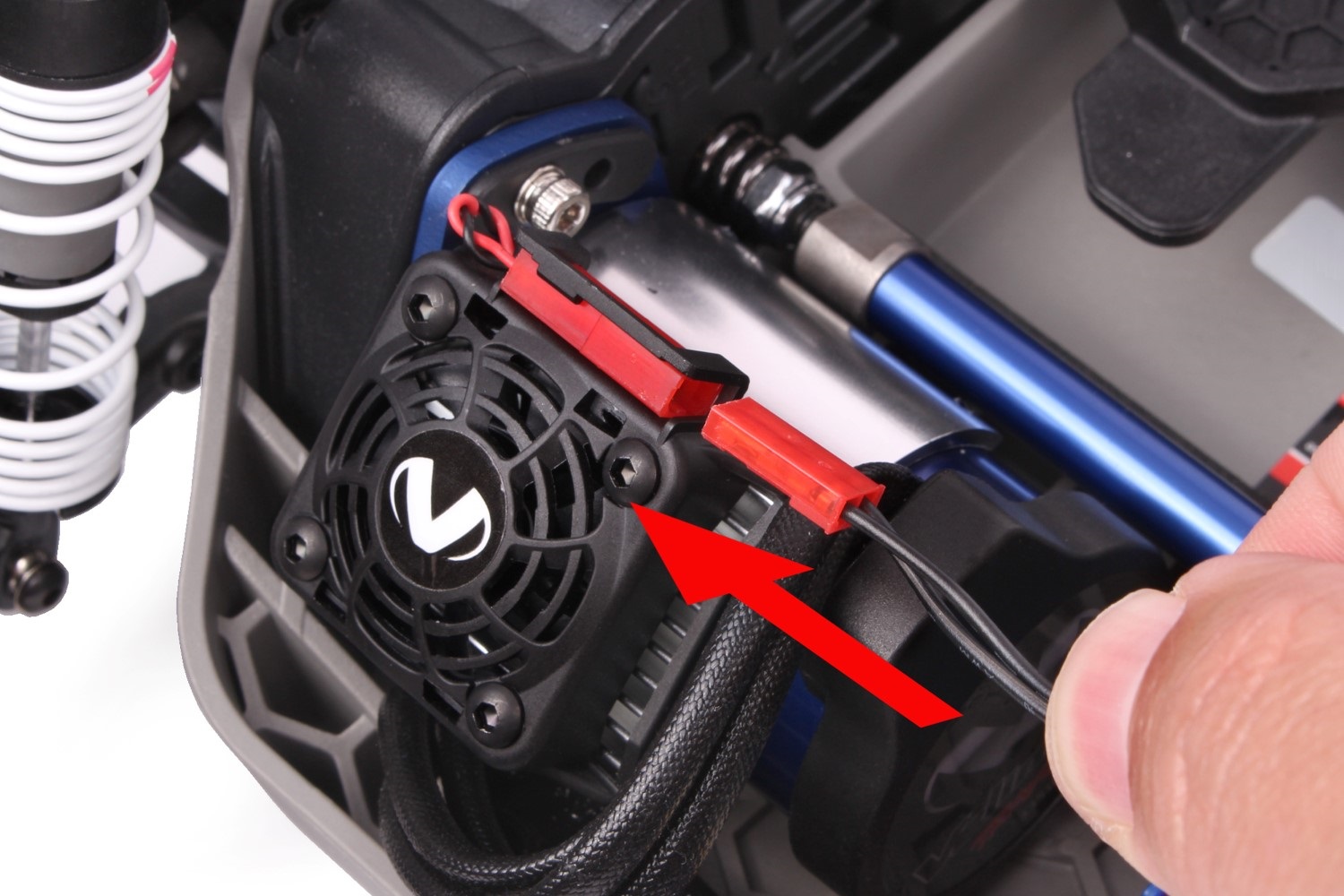 Plug in the harness