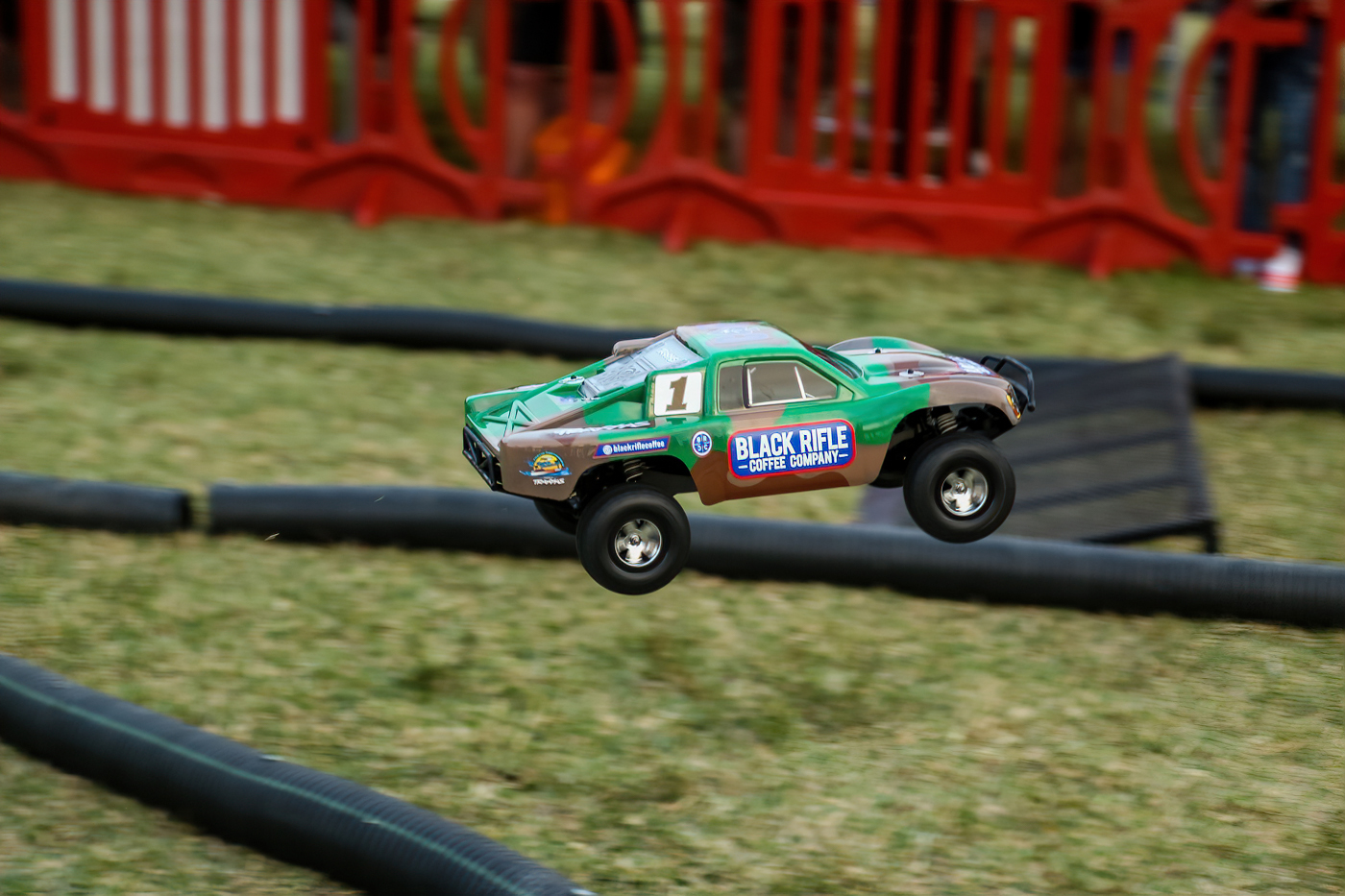 The battle continued on the RC track