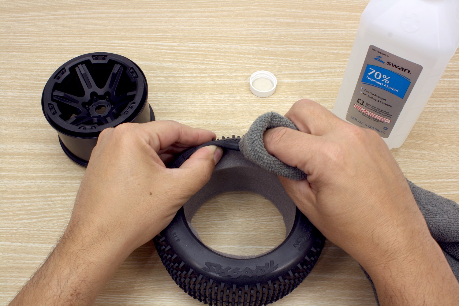 Clean the wheels