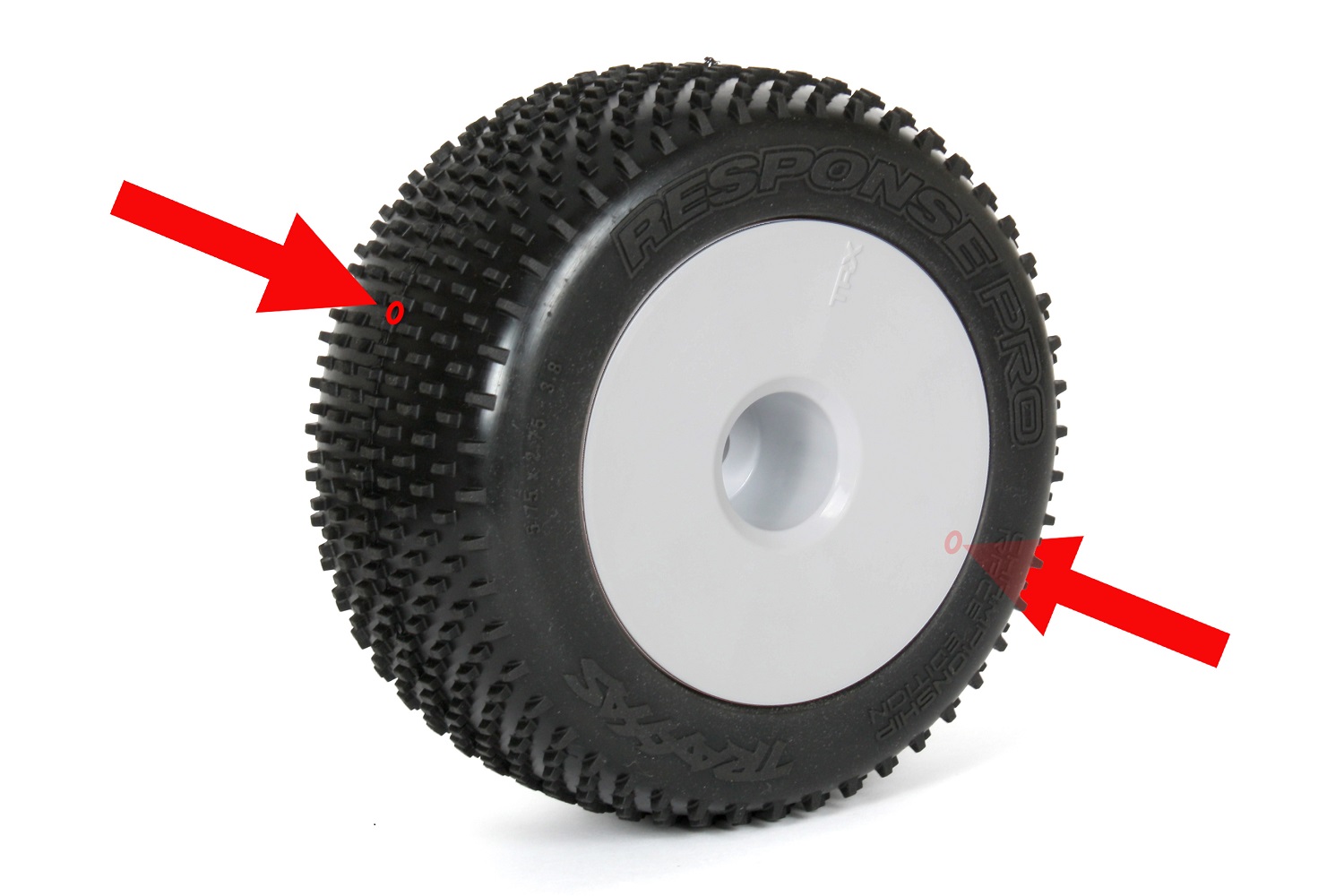 Vent the center of the tire