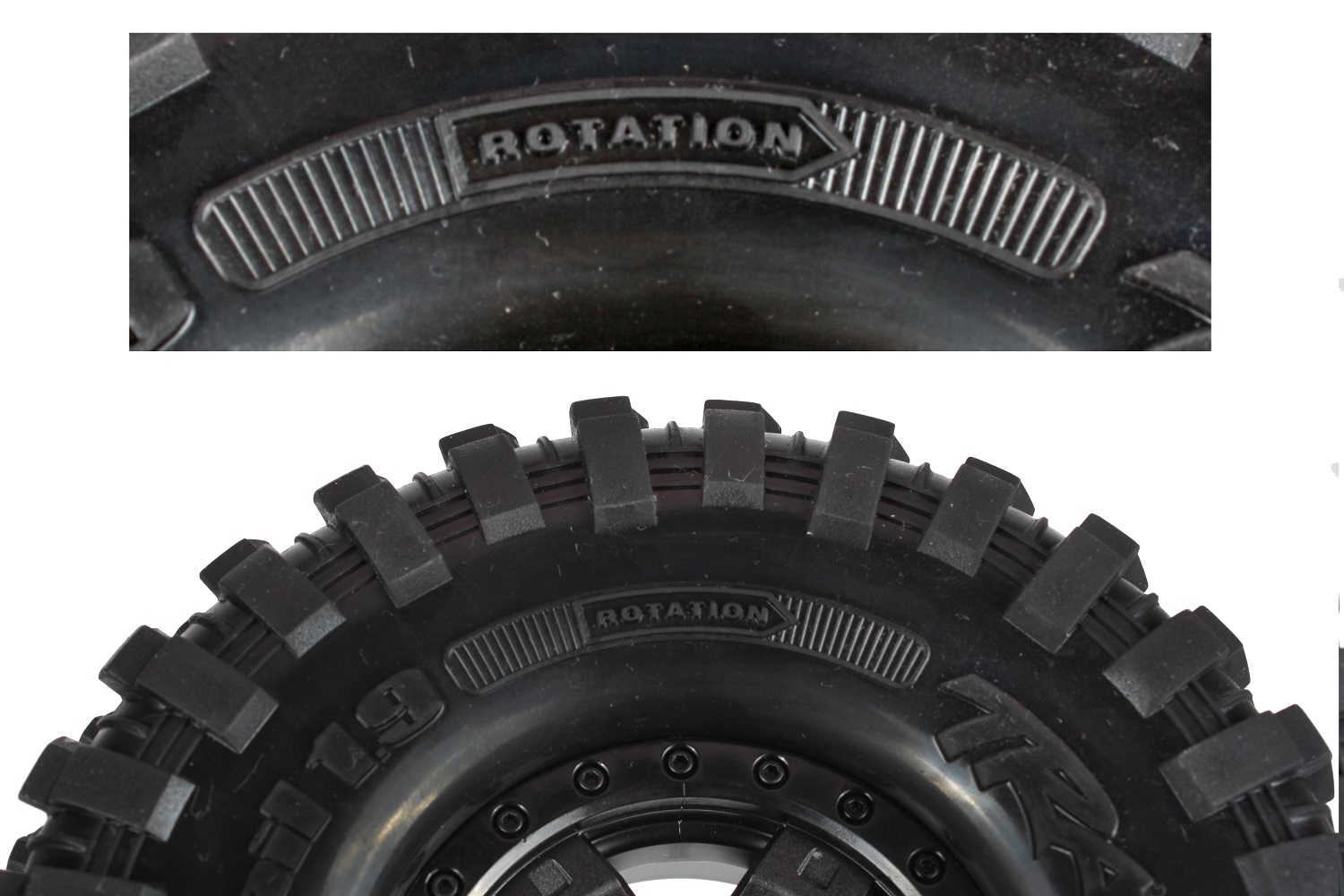 Ensure directional tires are mounted the correct way