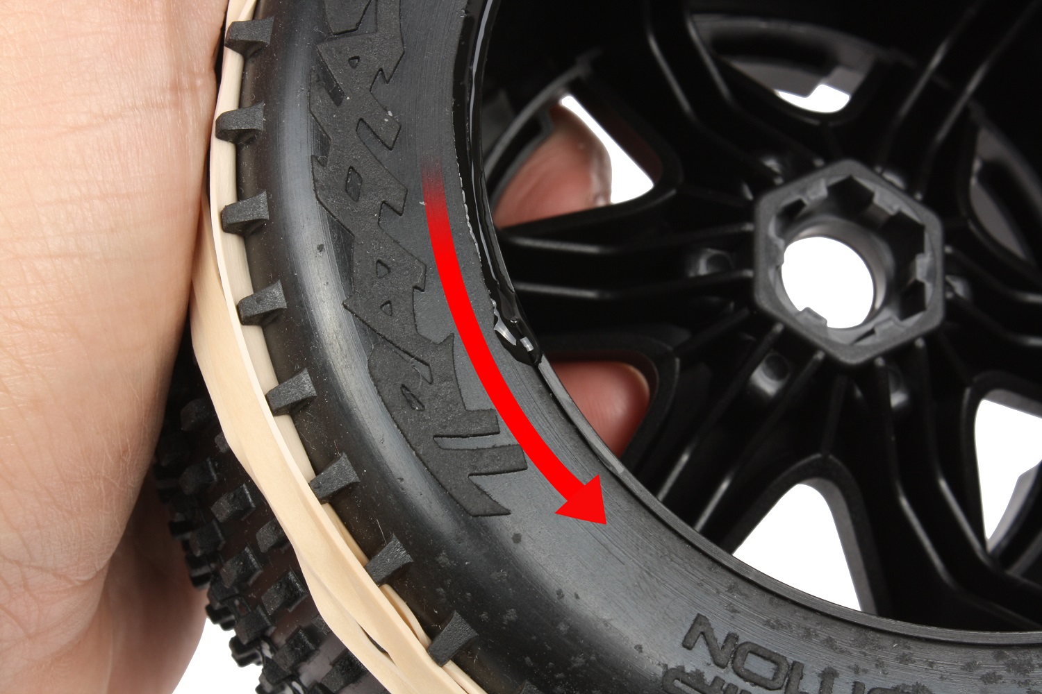 Tilt the tire