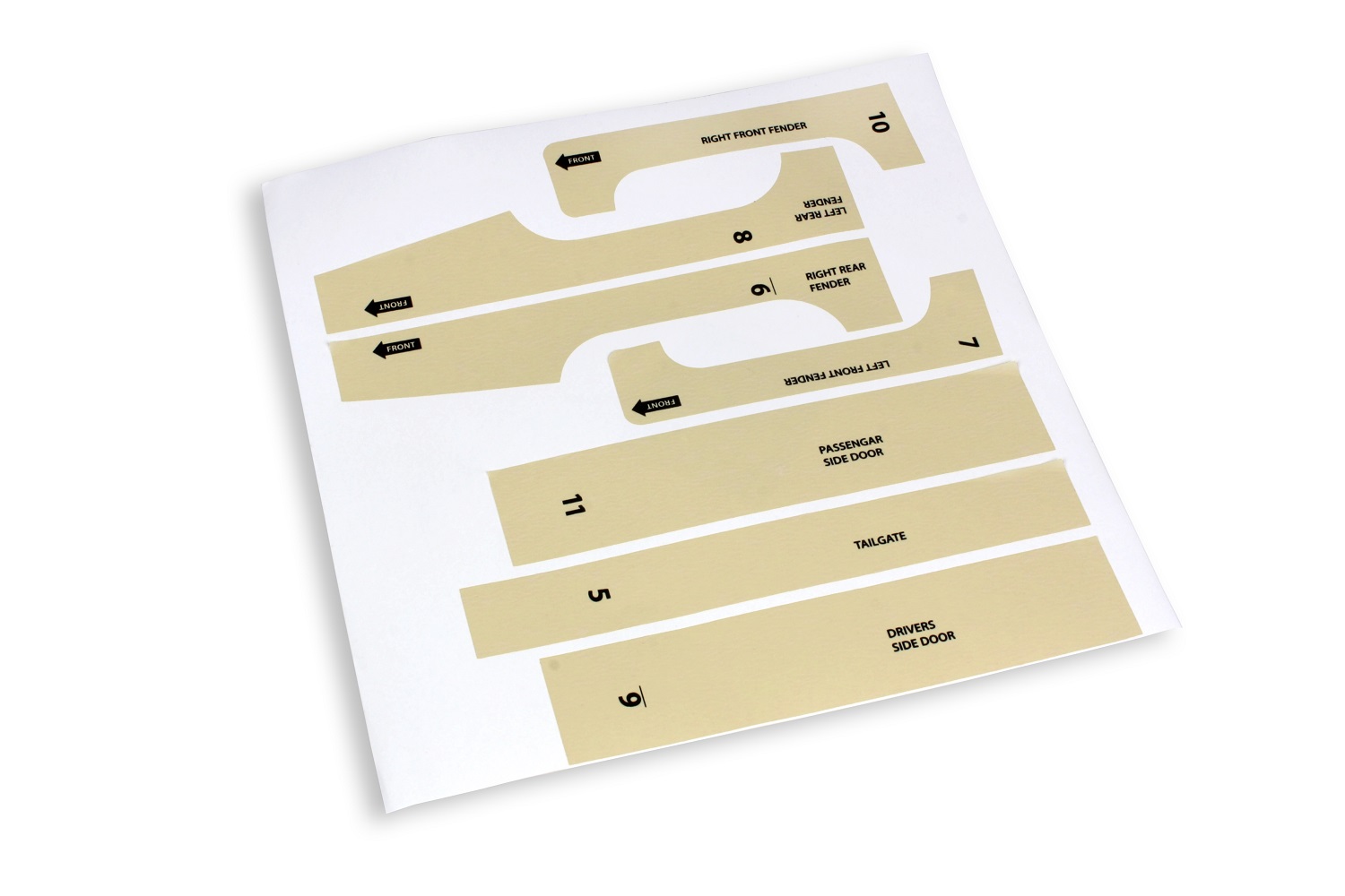 decal sheet