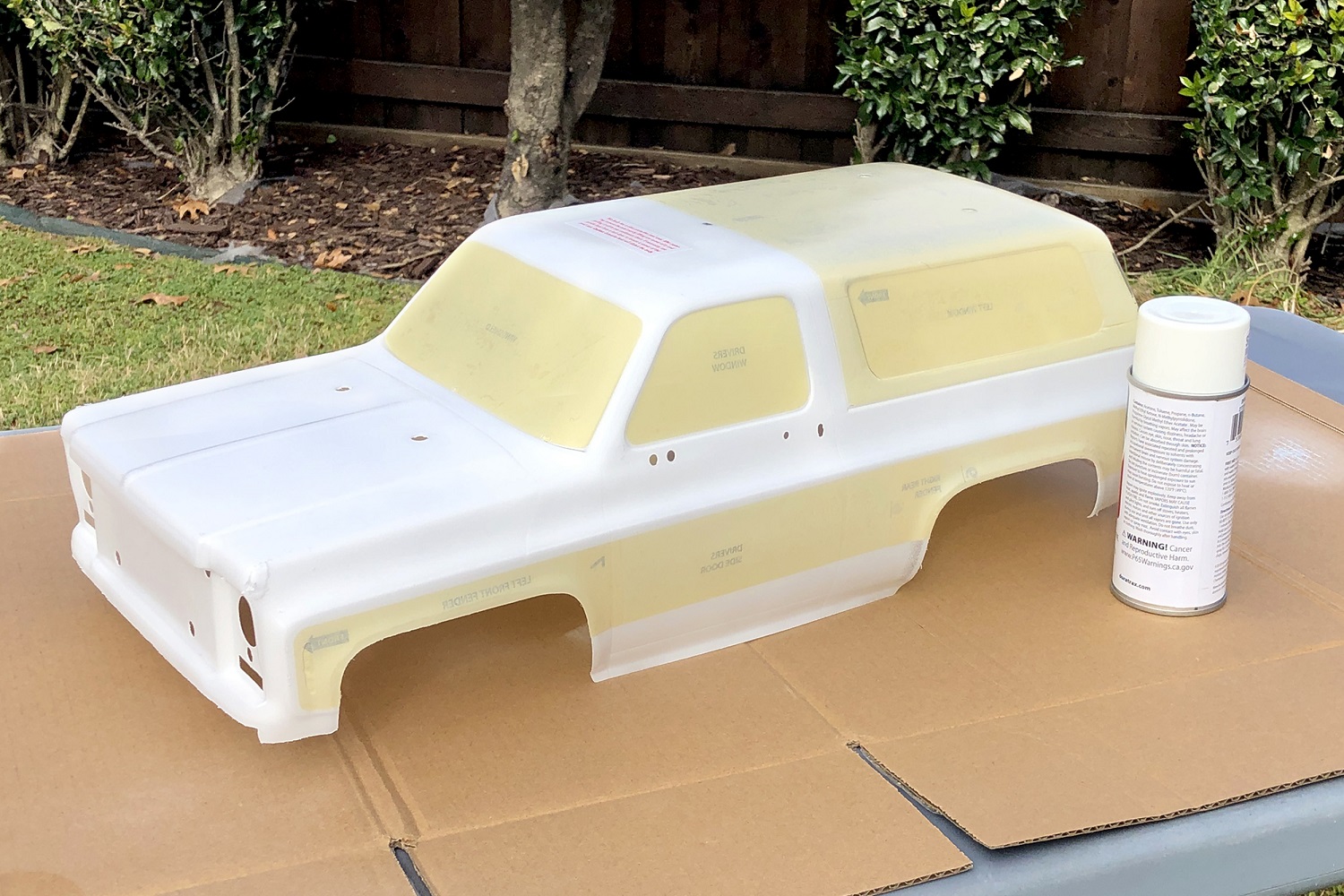 White paint