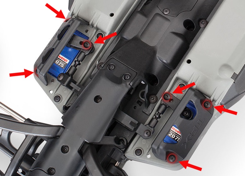 Remove linkage screws