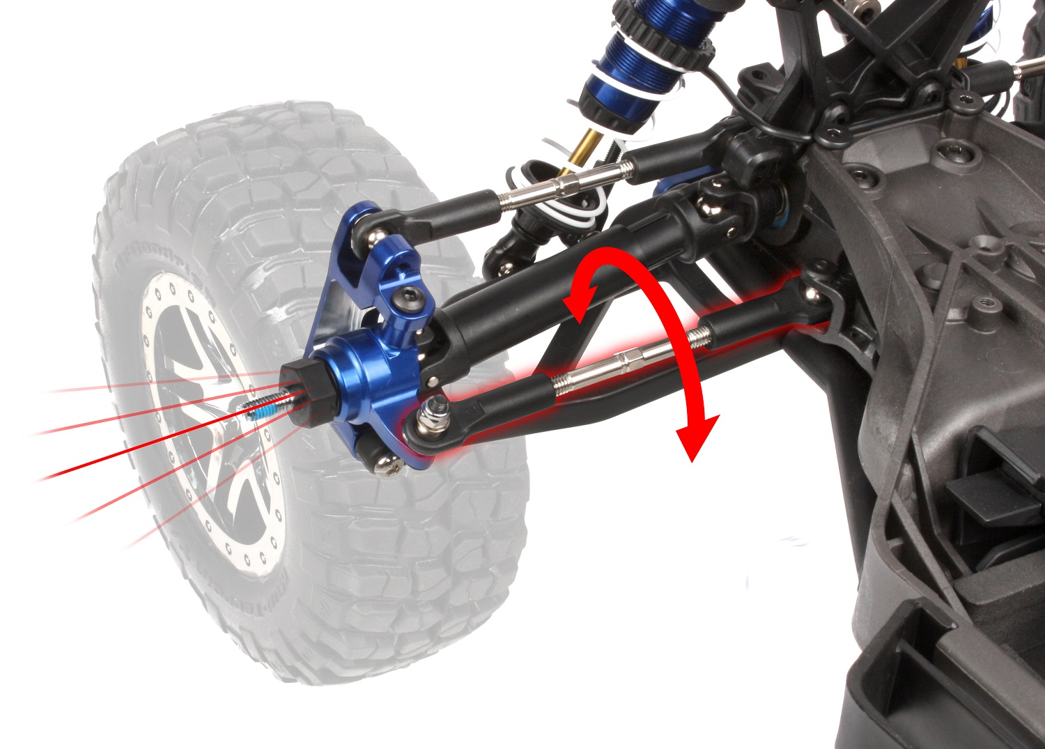 Adjusting front toe angle