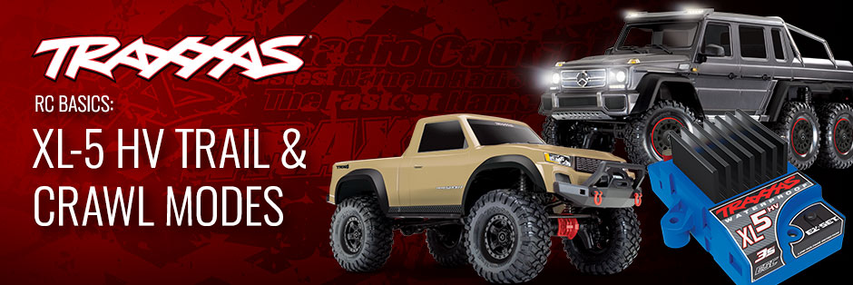 How to use Traxxas Trail and Crawl modes