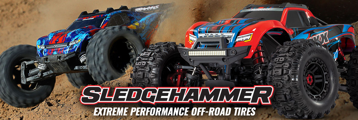 Sledgehammer tires for Rustler 4x4 and Maxx