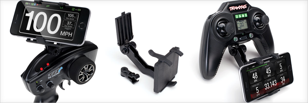 Traxxas RC Transmitter Phone Mount for TQi and Aton Transmitters