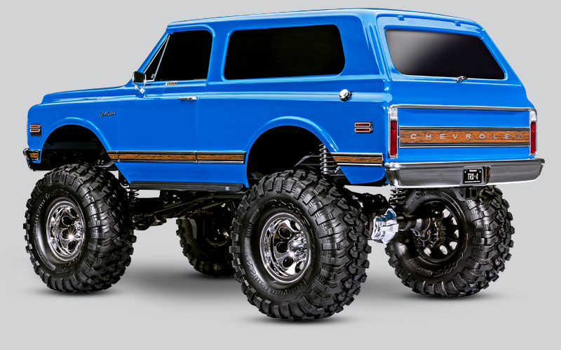 1972 Chevrolet K5 Blazer (Side) Rear Three-Quarter View (Blue)
